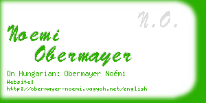noemi obermayer business card