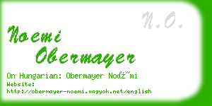 noemi obermayer business card